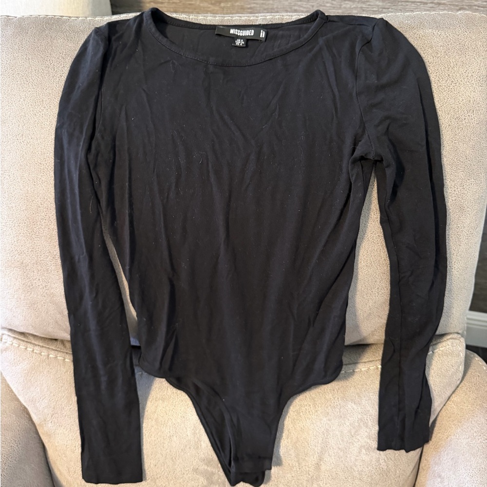 Missguided Black Bodysuit